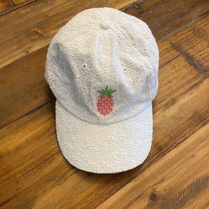 Tommy Bahama Eyelet Cap, White, Baseball Hat Pineapple